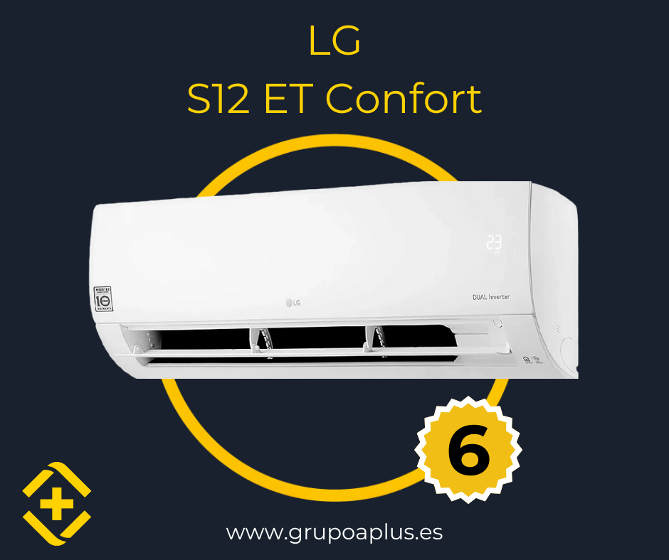 aire acondicionado LG S12 ET, podemos catalogarlo dentro de las mejores marcas de aire acondicionado del mercado
