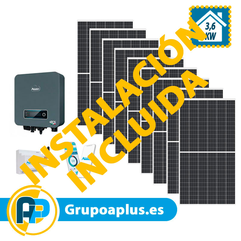 placas solares para autoconsumo 3600w