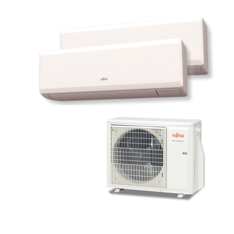 aire acondicionado fujitsu 2x1 multisplit
