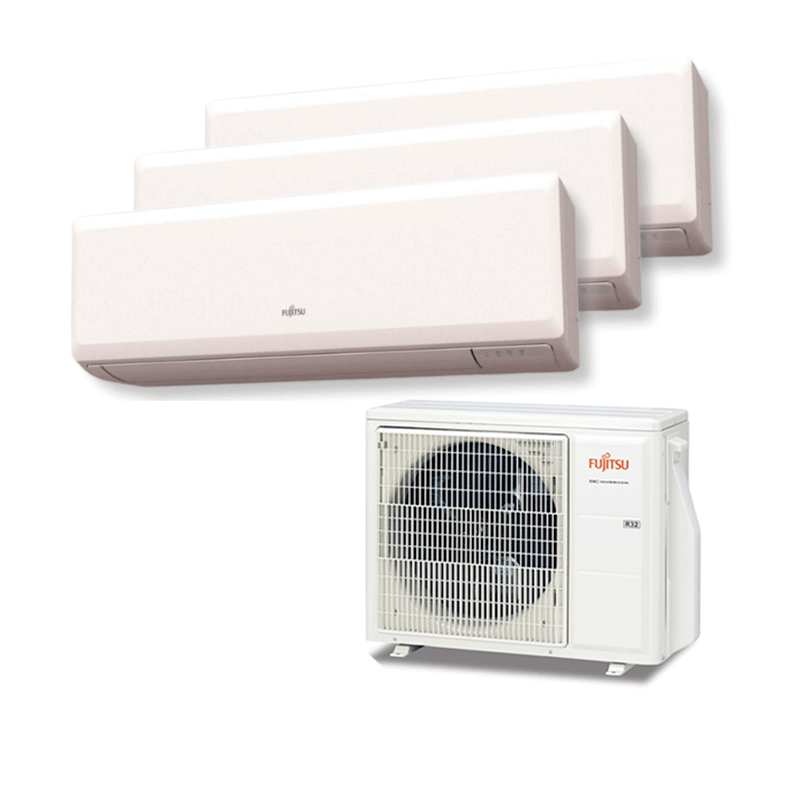 aire acondicionado fujitsu 3x1 multisplit