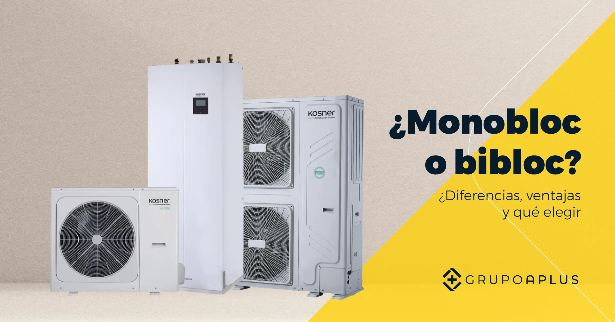 Aerotermia monobloc vs bibloc: diferencias, ventajas y qué elegir en 2025