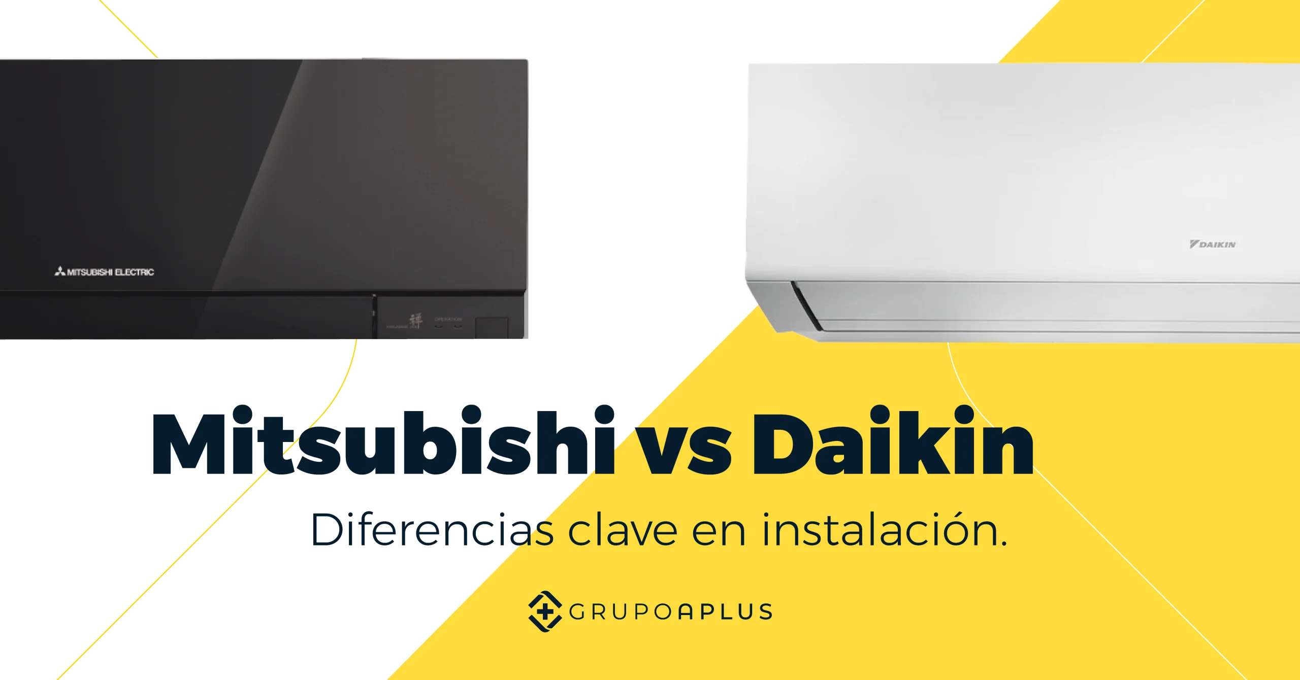 Aire acondicionado Mitsubishi vs Daikin: diferencias clave en instalación.