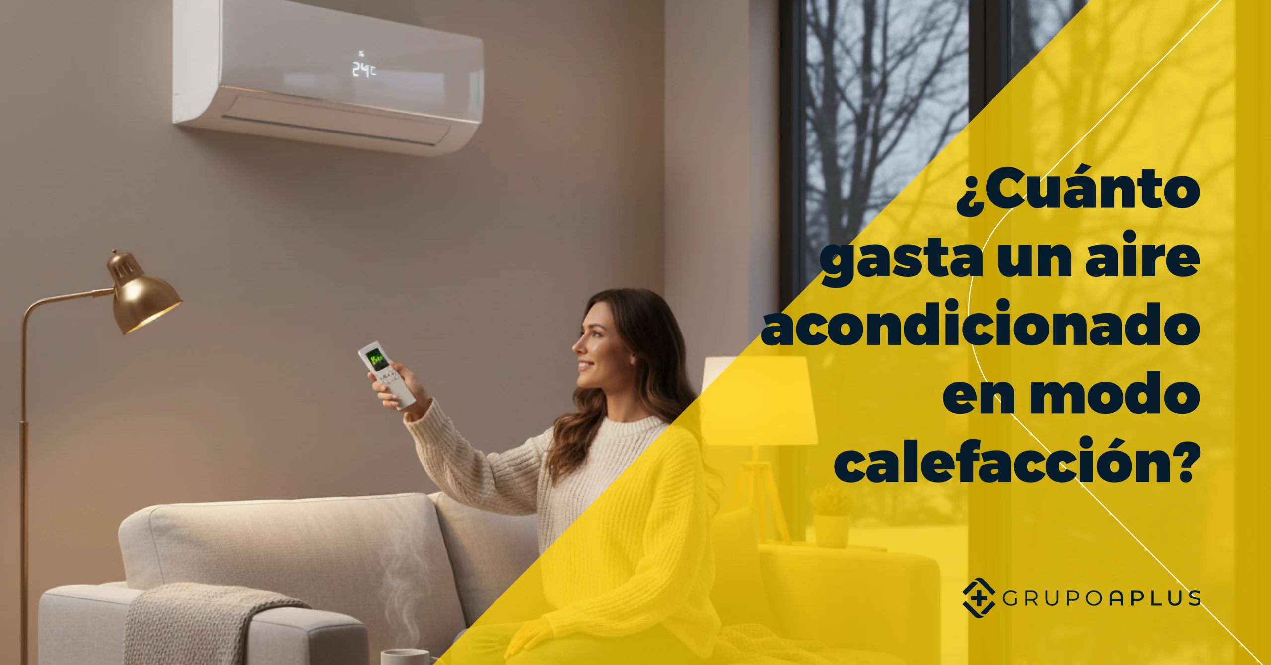 ¿Cuánto gasta un aire acondicionado en modo calefacción?