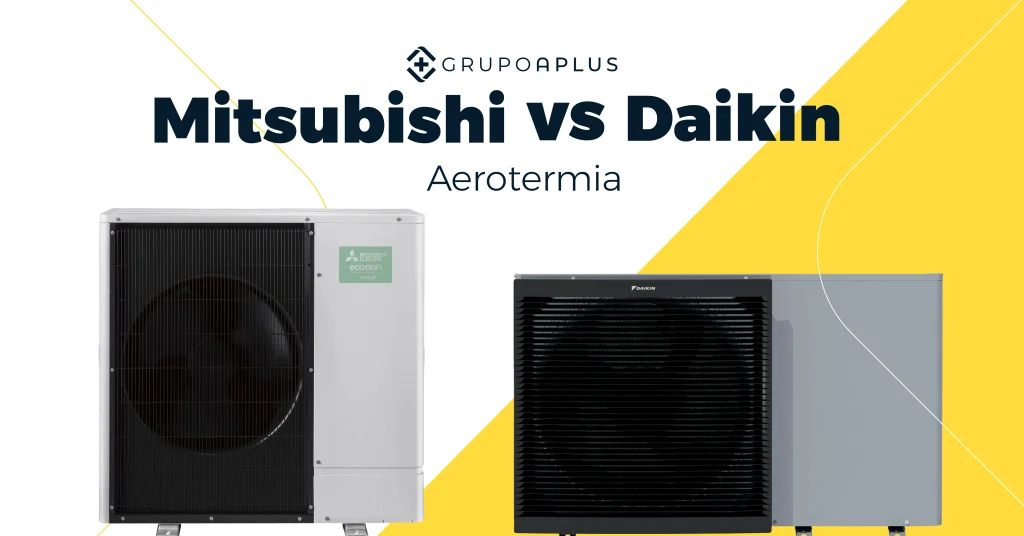 Comparativa entre aparatos de aerotermia de Mitsubishi Y Daikin
