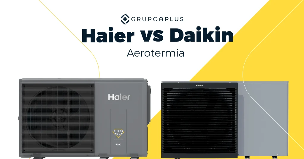 Comparativa entre aparatos de aerotermia de Haier y Daikin