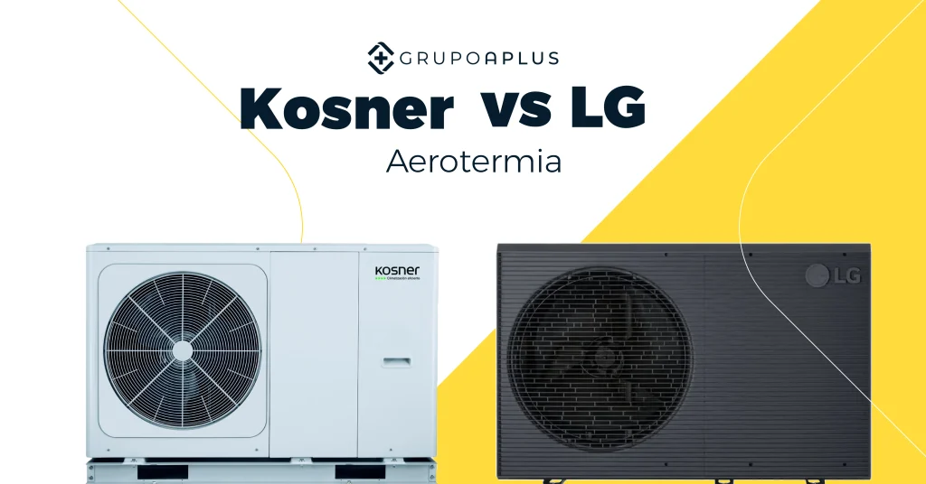Comparativa entre aparatos de aerotermia de Kosner y LG