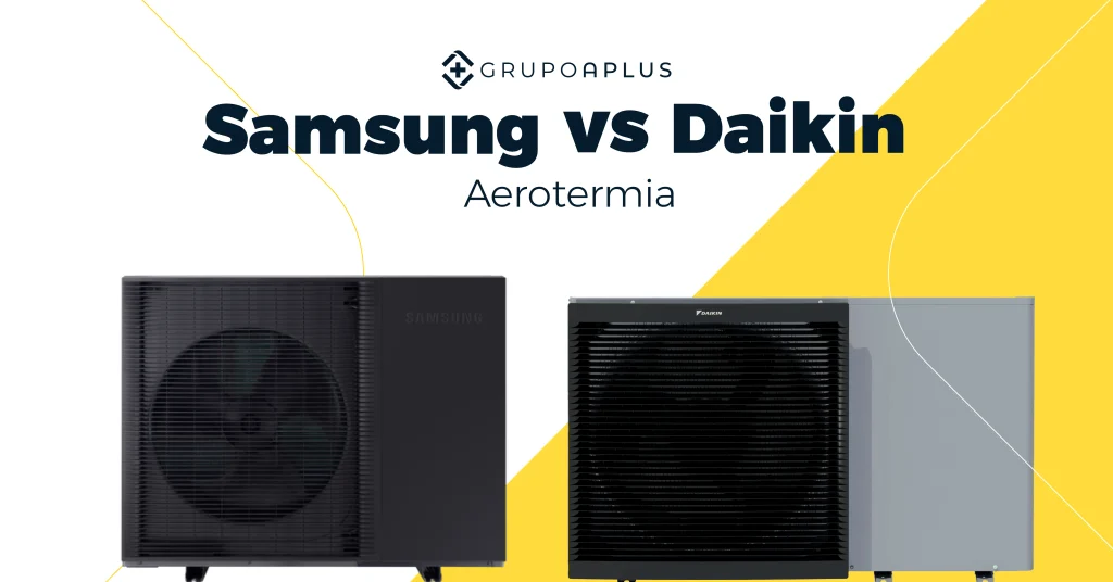 Comparativa entre aparatos de aerotermia de Samsung y Daikin